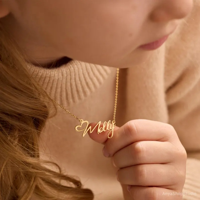 Collar con nombre personalizad - Birth Flower Necklace reseña y precio