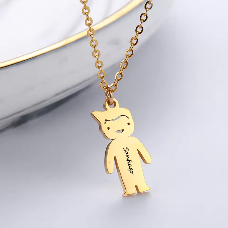 Collar con colgante de persona - Birth Flower Necklace reseña y precio